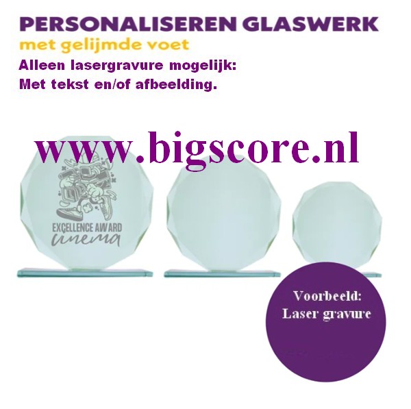 Beate Glasstandaard opties 1 of Lasergraveren